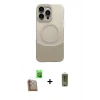 MARSİLYAN™- iPhone 16 Pro Kılıf Kozmos Form Özel Seri - Siyah Joko Magic 5D Hayalet Cam + Raze Metal Kamera Lens - CLTM