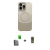 MARSİLYAN™- iPhone 16 Pro Kılıf Kozmos Form Özel Seri - Siyah Joko Magic 5D Hayalet Cam + Siyah Raze Metal Kamera Lens