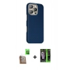 MARSİLYAN™- iPhone 16 Pro Kılıf Kozmos Klasik Prime - Şeffaf 360 Full Body Arka Koruyucu + Raze Metal Kamera Lens - CLTM