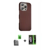 MARSİLYAN™- iPhone 16 Pro Kılıf Kozmos Klasik Prime - Şeffaf 360 Full Body Arka Koruyucu + Raze Metal Kamera Lens - SH