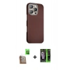 MARSİLYAN™- iPhone 16 Pro Kılıf Kozmos Klasik Prime - Şeffaf 360 Full Body Arka Koruyucu + Raze Metal Kamera Lens - CLTM
