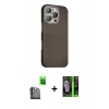 MARSİLYAN™- iPhone 16 Pro Kılıf Kozmos Klasik Prime - Şeffaf 360 Full Body Arka Koruyucu + Raze Metal Kamera Lens - SH