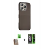 MARSİLYAN™- iPhone 16 Pro Kılıf Kozmos Klasik Prime - Şeffaf 360 Full Body Arka Koruyucu + Raze Metal Kamera Lens - CLTM