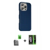 MARSİLYAN™- iPhone 16 Pro Kılıf Kozmos Klasik Prime - Şeffaf 360 Full Body Arka Koruyucu + Raze Metal Kamera Lens - SH