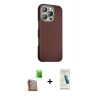 MARSİLYAN™- iPhone 16 Pro Kılıf Kozmos Klasik Prime - Şeffaf Pasifik Cam Ekran Koruyucu + Raze Metal Kamera Lens - CLTM