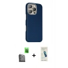 MARSİLYAN™- iPhone 16 Pro Kılıf Kozmos Klasik Prime - Şeffaf Pasifik Cam Ekran Koruyucu + Raze Metal Kamera Lens - SH