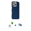 MARSİLYAN™- iPhone 16 Pro Kılıf Kozmos Klasik Prime - Siyah 3D Antistatik Seramik Nano Ekran Koruyucu + Raze Metal Kamera Lens - BZ