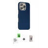 MARSİLYAN™- iPhone 16 Pro Kılıf Kozmos Klasik Prime - Siyah Bilvis 3D Cam Ekran Koruyucu + Raze Metal Kamera Lens - BZ