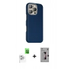 MARSİLYAN™- iPhone 16 Pro Kılıf Kozmos Klasik Prime - Siyah Bilvis 3D Mat Cam Ekran Koruyucu + Raze Metal Kamera Lens - BZ