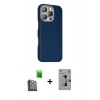 MARSİLYAN™- iPhone 16 Pro Kılıf Kozmos Klasik Prime - Siyah Bilvis 3D Mat Cam Ekran Koruyucu + Raze Metal Kamera Lens - SH