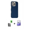 MARSİLYAN™- iPhone 16 Pro Kılıf Kozmos Klasik Prime - Siyah Bilvis 5in1 5D Magic Hayalet Cam Ekran Koruyucu + Siyah Raze Metal Kamera Lens