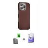 MARSİLYAN™- iPhone 16 Pro Kılıf Kozmos Klasik Prime - Siyah Bilvis 5in1 5D Magic Hayalet Cam Ekran Koruyucu + Siyah Raze Metal Kamera Lens