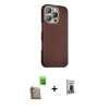 MARSİLYAN™- iPhone 16 Pro Kılıf Kozmos Klasik Prime - Siyah Bilvis Hayalet Cam Ekran Koruyucu + Raze Metal Kamera Lens - CLTM