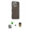 MARSİLYAN™- iPhone 16 Pro Kılıf Kozmos Klasik Prime - Siyah Buffer Cam Ekran Koruyucu + Raze Metal Kamera Lens - SH
