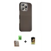 MARSİLYAN™- iPhone 16 Pro Kılıf Kozmos Klasik Prime - Siyah Buffer Cam Ekran Koruyucu + Raze Metal Kamera Lens - CLTM