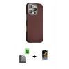 MARSİLYAN™- iPhone 16 Pro Kılıf Kozmos Klasik Prime - Siyah Buffer Hayalet Cam Ekran Koruyucu + Raze Metal Kamera Lens - SH