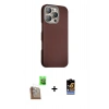 MARSİLYAN™- iPhone 16 Pro Kılıf Kozmos Klasik Prime - Siyah Buffer Hayalet Cam Ekran Koruyucu + Raze Metal Kamera Lens - CLTM