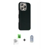 MARSİLYAN™- iPhone 16 Pro Kılıf Kozmos Klasik Prime - Siyah Joko Magic 5D Cam + Raze Metal Kamera Lens - BZ