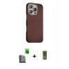 MARSİLYAN™- iPhone 16 Pro Kılıf Kozmos Klasik Prime - Siyah Joko Magic 5D Hayalet Cam + Siyah Raze Metal Kamera Lens