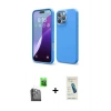 MARSİLYAN™- iPhone 16 Pro Kılıf Kozmos Yansıma Özel Seri - Şeffaf Pasifik Cam Ekran Koruyucu + Raze Metal Kamera Lens - SH