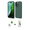 MARSİLYAN™- iPhone 16 Pro Kılıf Kozmos Yansıma Özel Seri - Şeffaf Pasifik Cam Ekran Koruyucu + Raze Metal Kamera Lens - BZ
