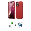 MARSİLYAN™- iPhone 16 Pro Kılıf Kozmos Yansıma Özel Seri - Siyah 3D Antistatik Cam Ekran Koruyucu + Raze Metal Kamera Lens - BZ