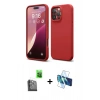 MARSİLYAN™- iPhone 16 Pro Kılıf Kozmos Yansıma Özel Seri - Siyah 3D Antistatik Cam Ekran Koruyucu + Raze Metal Kamera Lens - SH