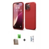 MARSİLYAN™- iPhone 16 Pro Kılıf Kozmos Yansıma Özel Seri - Siyah Bilvis 0.18mm Plus Cam Ekran Koruyucu + Raze Metal Kamera Lens - CLTM
