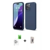 MARSİLYAN™- iPhone 16 Pro Kılıf Kozmos Yansıma Özel Seri - Siyah Bilvis 3D Cam Ekran Koruyucu + Raze Metal Kamera Lens - BZ