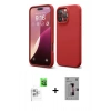 MARSİLYAN™- iPhone 16 Pro Kılıf Kozmos Yansıma Özel Seri - Siyah Bilvis 3D Mat Cam Ekran Koruyucu + Beyaz Raze Metal Kamera Lens