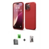 MARSİLYAN™- iPhone 16 Pro Kılıf Kozmos Yansıma Özel Seri - Siyah Bilvis Hayalet Cam Ekran Koruyucu + Raze Metal Kamera Lens - SH
