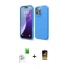 MARSİLYAN™- iPhone 16 Pro Kılıf Kozmos Yansıma Özel Seri - Siyah Buffer Cam Ekran Koruyucu + Raze Metal Kamera Lens - BZ