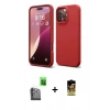 MARSİLYAN™- iPhone 16 Pro Kılıf Kozmos Yansıma Özel Seri - Siyah Buffer Cam Ekran Koruyucu + Raze Metal Kamera Lens - SH