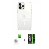 MARSİLYAN™- iPhone 16 Pro Kılıf Kutup Klasik Serisi - Şeffaf 360 Full Body Arka Koruyucu + Raze Metal Kamera Lens - BZ