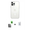 MARSİLYAN™- iPhone 16 Pro Kılıf Kutup Klasik Serisi - Siyah Bilvis 0.18mm Plus Cam Ekran Koruyucu + Raze Metal Kamera Lens - SH