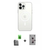 MARSİLYAN™- iPhone 16 Pro Kılıf Kutup Klasik Serisi - Siyah Bilvis 3D Mat Cam Ekran Koruyucu + Raze Metal Kamera Lens - SH