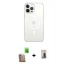 MARSİLYAN™- iPhone 16 Pro Kılıf Kutup Klasik Serisi - Siyah Bilvis Hayalet Cam Ekran Koruyucu + Raze Metal Kamera Lens - CLTM