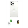 MARSİLYAN™- iPhone 16 Pro Kılıf Kutup Klasik Serisi - Siyah Buffer Cam Ekran Koruyucu + Raze Metal Kamera Lens - BZ