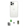 MARSİLYAN™- iPhone 16 Pro Kılıf Kutup Klasik Serisi - Siyah Joko Magic 5D Hayalet Cam + Siyah Raze Metal Kamera Lens