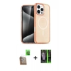 MARSİLYAN™- iPhone 16 Pro Kılıf Nova Asil Prime - Şeffaf 360 Full Body Arka Koruyucu + Raze Metal Kamera Lens - CLTM