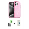 MARSİLYAN™- iPhone 16 Pro Kılıf Nova Asil Prime - Şeffaf Pasifik Cam Ekran Koruyucu + Raze Metal Kamera Lens - SH