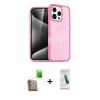 MARSİLYAN™- iPhone 16 Pro Kılıf Nova Asil Prime - Şeffaf Pasifik Cam Ekran Koruyucu + Raze Metal Kamera Lens - CLTM