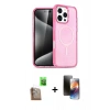 MARSİLYAN™- iPhone 16 Pro Kılıf Nova Asil Prime - Siyah 3D Antistatik Mat Seramik Nano Ekran Koruyucu + Raze Metal Kamera Lens - CLTM