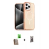 MARSİLYAN™- iPhone 16 Pro Kılıf Nova Asil Prime - Siyah Bilvis Hayalet Cam Ekran Koruyucu + Raze Metal Kamera Lens - CLTM