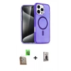 MARSİLYAN™- iPhone 16 Pro Kılıf Nova Asil Prime - Siyah Bilvis Hayalet Cam Ekran Koruyucu + Raze Metal Kamera Lens - CLTM