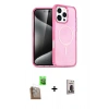 MARSİLYAN™- iPhone 16 Pro Kılıf Nova Asil Prime - Siyah Bilvis Hayalet Cam Ekran Koruyucu + Raze Metal Kamera Lens - CLTM