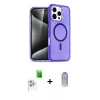 MARSİLYAN™- iPhone 16 Pro Kılıf Nova Asil Prime - Siyah Joko Magic 5D Cam + Raze Metal Kamera Lens - BZ