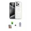 MARSİLYAN™- iPhone 16 Pro Kılıf Nova Asil Prime - Siyah Joko Magic 5D Cam + Raze Metal Kamera Lens - CLTM