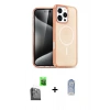 MARSİLYAN™- iPhone 16 Pro Kılıf Nova Asil Prime - Siyah Joko Magic 5D Cam + Raze Metal Kamera Lens - SH