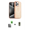 MARSİLYAN™- iPhone 16 Pro Kılıf Nova Asil Prime - Siyah Joko Magic 5D Hayalet Cam + Raze Metal Kamera Lens - SH